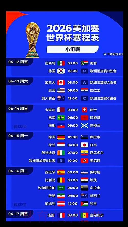 2026世界杯巴西贝林厄姆比赛时间最新更新